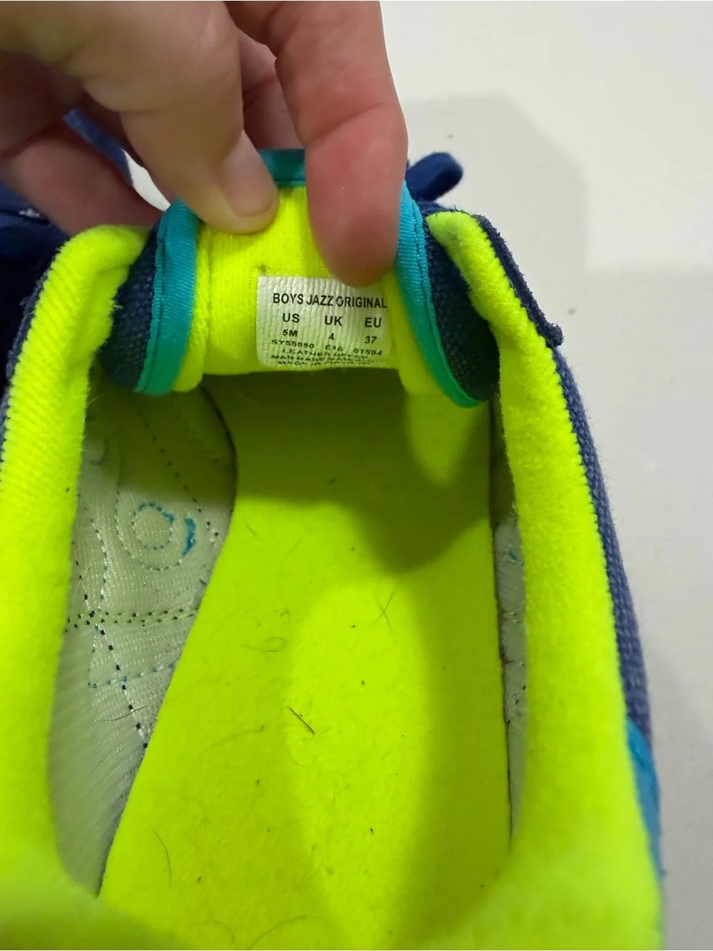 Saucony Big Kids Navy & Neon Yellow-Green-Jazz Original Sneakers